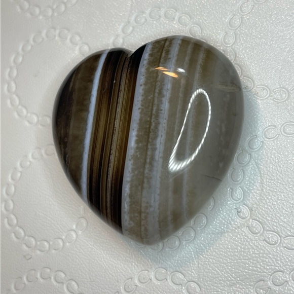 Black Agate Heart - Picture 4 of 4